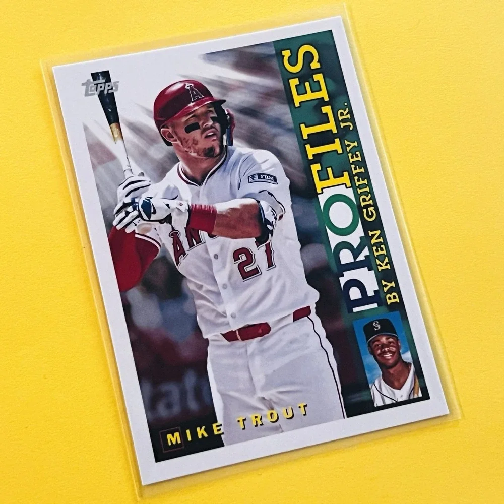 2026 Topps Series 1 Mike Trout ProFiles TP-2 Angels‎ Ken Griffey Jr Insights